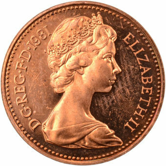 Picture of Elizabeth II, One Penny 1981 Proof