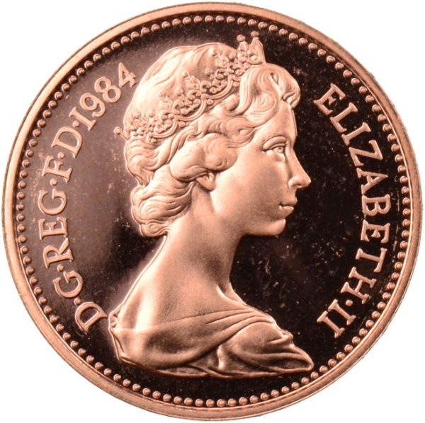 Picture of Elizabeth II, One Penny 1984 Proof