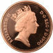 Picture of Elizabeth II, One Penny 1990 Proof