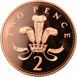 Picture of Elizabeth II, Two Pence 1990 Proof