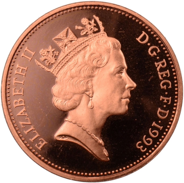 Picture of Elizabeth II, Two Pence 1993 Proof