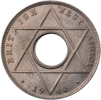 Picture of British West Africa 1/10th Penny 1940 Unc