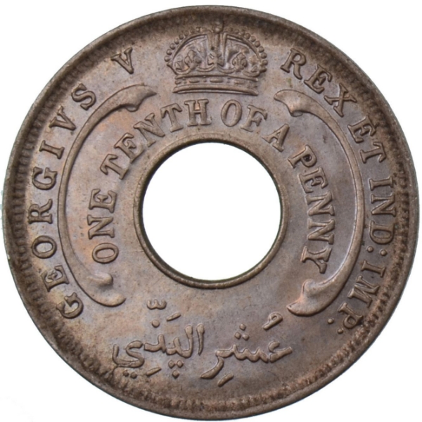 Picture of British West Africa, 1/10thd 1926