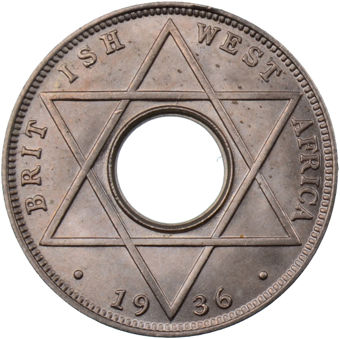 Picture of British West Africa, Edward VIII,  1/10th Penny Uncirculated 1936