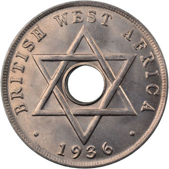 Picture of British West Africa, Edward VIII 1936H Penny