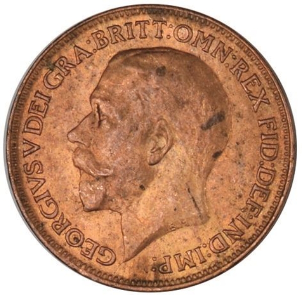 Picture of George V, Farthing 1921 Unc/Brilliant Unc
