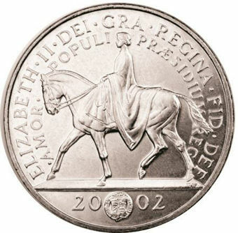Picture of Elizabeth II, £5 (Golden Jubilee) 2002 Proof Sterling Silver