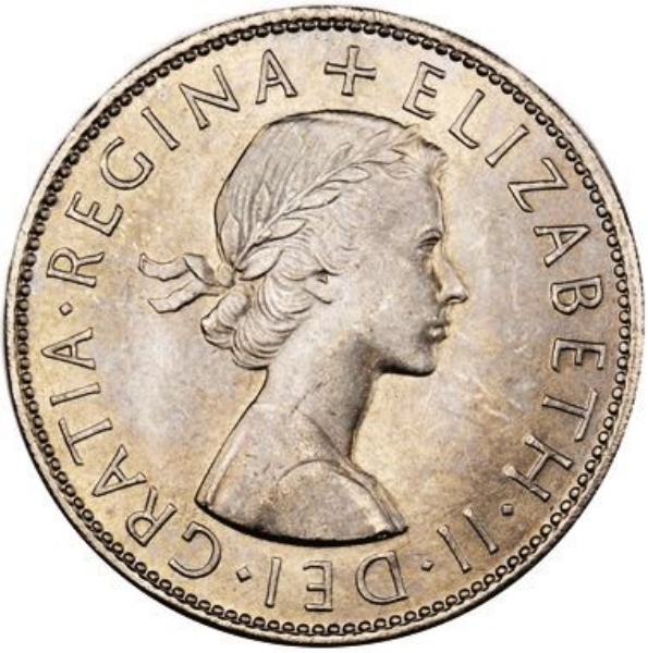 Picture of Elizabeth II, Halfcrown 1966 Unc