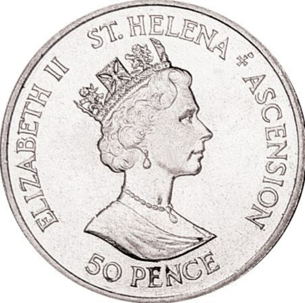 Picture of St. Helena and Ascension Islands, Andy & Fergie Double Country Crown 1986  Unc