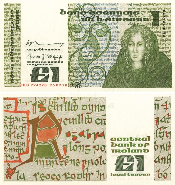 Picture of Ireland 1 Punt P70 Queen Medb Unc