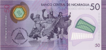 Picture of Nicaragua 10-100 Cordobas Polymer Unc