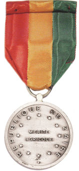Picture of Zaire medal Silver coloured