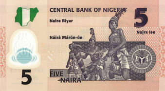 Picture of Nigeria 5- 50 Naira  Plastic Unc