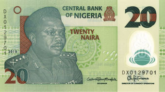 Picture of Nigeria 5- 50 Naira  Plastic Unc