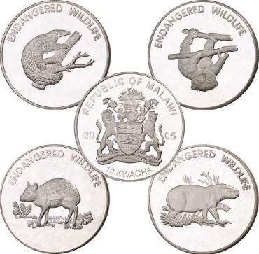 Picture for category Malawi Kwacha Endangered Wildlife Set