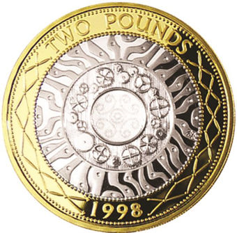 Picture of Elizabeth II, £2 1998 Proof Sterling Silver