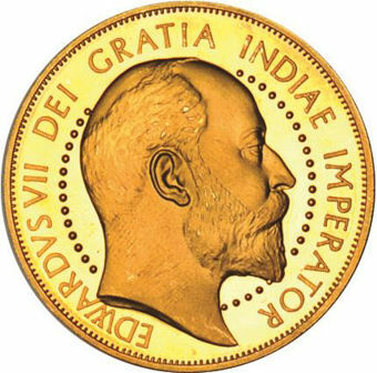 Picture of Edward VII, Patina Double Florin Goldine
