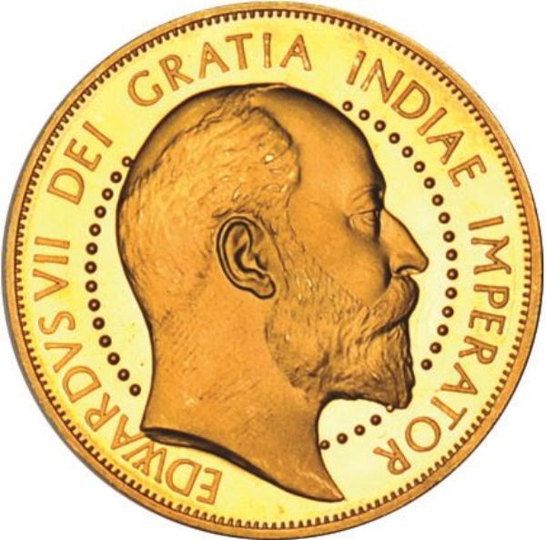Picture of Edward VII, Patina Double Florin Goldine