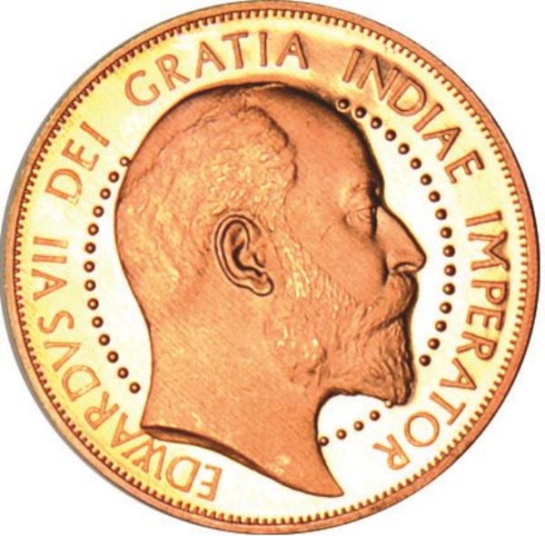 Picture of Edward VII, Patina Pattern Double Florin Copper