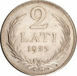 Picture of Latvia, 2 Lati 1925 Uncirculated