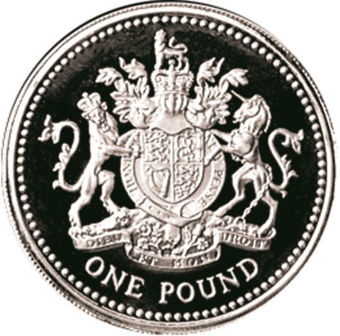 Picture of Elizabeth II, £1 1983 (Arnold Machin Bust) Proof Sterling Silver - in capsule