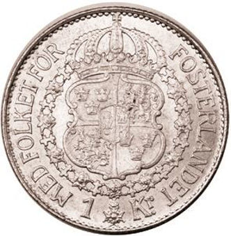 Picture of Sweden, 1939 1 Kroner Unc