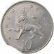 Picture of Elizabeth II, 10 Pence (clipped) 1969 Unc