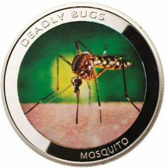 Picture of Zambia, 1000 Kwacha (Deadly Bugs - Mosquito) 2010 Proof