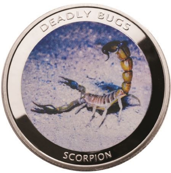 Picture of Zambia, 1000 Kwacha (Deadly Bugs - Scorpion) 2010 Proof