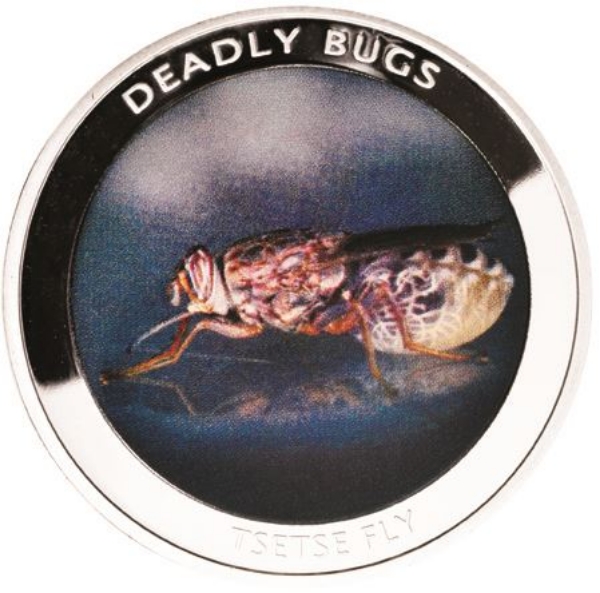 Picture of Zambia, 1000 Kwacha (Deadly Bugs - Tsete Fly) 2010 Proof