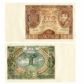 Picture of Poland, 100 Zlotych, 1934 (P75) Unc