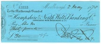 Picture of Hampshire & North Wilts Banking Co., Marlborough, Merrimans & Co., 18(78)