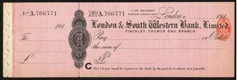 Picture of London & South Western Bank Ltd., Finchley, Church End Branch, 191(1)