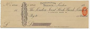 Picture of London Joint Stock Bank Ltd., Paddington Branch, 18(88)
