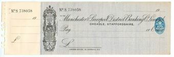 Picture of Manchester & Liverpool District Banking Co. Ltd, Cheadle, Staffs., 19(21)