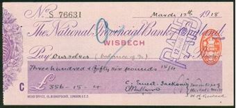Picture of National Provincial Bank of England Ltd., Wisbech, 19(18), type 11e
