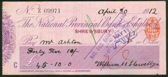 Picture of National Provincial Bank of England, Shrewsbury, 19(12), type 11d