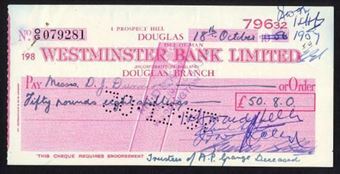 Picture of Westminster Bank Ltd., Douglas, 19(57), type 12c