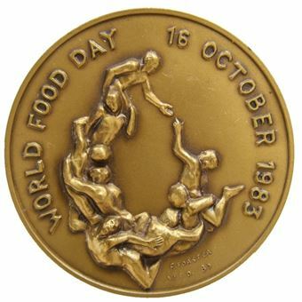 Picture of UN FAO Bronze Medal for World Food Day 1983