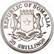 Picture of Somalia, 25 Shillings Churchill Millennium Icon