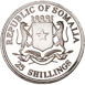 Picture of Somalia, 25 Shillings (Icons of the Millennium - Winston Churchill) 2000 Unc