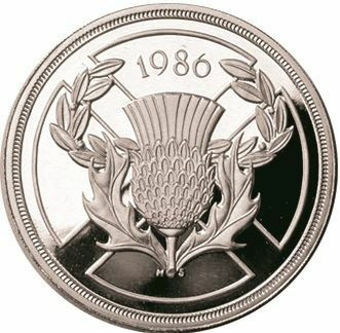 Picture of Elizabeth II, £2 (Common Wealth Games) 1986 Proof Sterling Silver