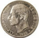 Picture of Spain, Alfonso XII 5 Pesetas 1882-85 (Crown Sized with beard)