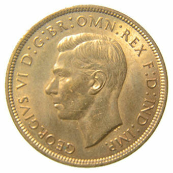 Picture of George VI, Penny 1937 Brilliant Unc