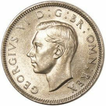 Picture of George VI, Shilling (English) 1949 Choice Unc