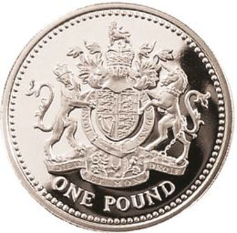 Picture of Elizabeth II, £1 2003 Silver Proof Piedfort