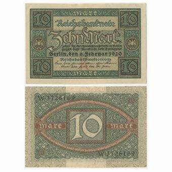 Picture of Germany 10 Marks 1920 P67 GEF/Unc