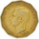 Picture of George VI, Threepence (Brass) 1951 Circulated