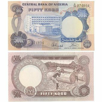 Picture of Nigeria 50 Kobo nd P14 Unc