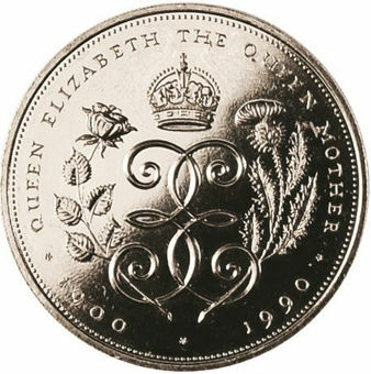 Picture of Elizabeth II, £5 1990 Uncirculated